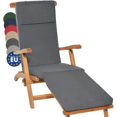 Beautissu Gartenliege Kissen - 175x45x5 cm - Grau Beautissu Gartenliege Kissen - 175x45x5 cm - Grau