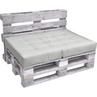 Cuscino per seduta europallet Beautissu Grigio chiaro 120x80x15cm Cuscino per seduta europallet Beautissu Grigio chiaro 120x80x15cm