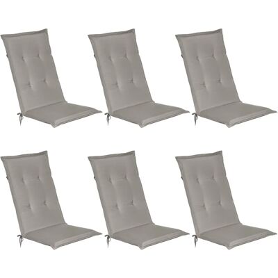 Beautissu Loft hl Kissen-Set - Hochlehner, UV-beständig - 120x50x6 cm Beautissu Loft hl Kissen-Set - Hochlehner, UV-beständig - 120x50x6 cm