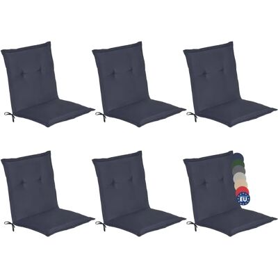 Beautissu Loft NL Set di 6 Cuscini per Sedie da Giardino Beautissu Loft NL Set di 6 Cuscini per Sedie da Giardino