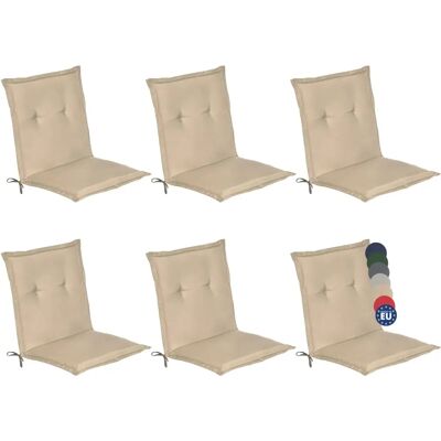 Cuscini da giardino Beautissu Loft NL - Set da 6, 100x50x6 cm, Resistente UV Cuscini da giardino Beautissu Loft NL - Set da 6, 100x50x6 cm, Resistente UV