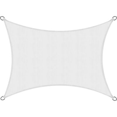 Sol Royal - Rechteckiges Sonnensegel 400x300 cm - Weiß - Markise/Parasol Sol Royal - Rechteckiges Sonnensegel 400x300 cm - Weiß - Markise/Parasol