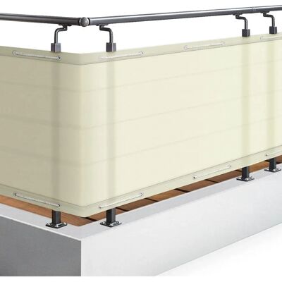 Sol Royal - Modell PB2 - Crema UV-Schutz Sichtschutz für Balkon Sol Royal - Modell PB2 - Crema UV-Schutz Sichtschutz für Balkon