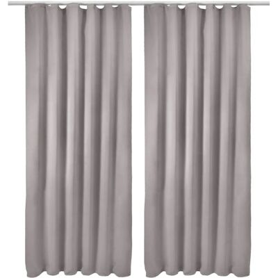 Beautissu - 2x tende oscuranti - 140x245 cm - Grigio Beautissu - 2x tende oscuranti - 140x245 cm - Grigio