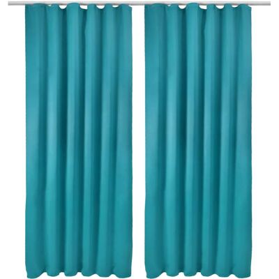 Rideau occultant Amelie Turquoise - Rideaux - Publicité Rideau occultant Amelie Turquoise - Rideaux - Publicité