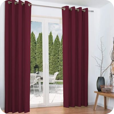 Tende termiche Beautissu Bordeaux - 140x245cm - 90% Opacità Tende termiche Beautissu Bordeaux - 140x245cm - 90% Opacità