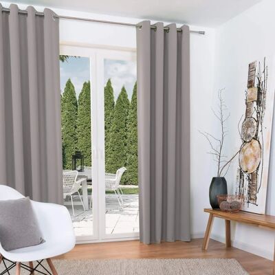 Tenda oscurante grigia Beautissu - 140x245cm, Modello Amelie Tenda oscurante grigia Beautissu - 140x245cm, Modello Amelie