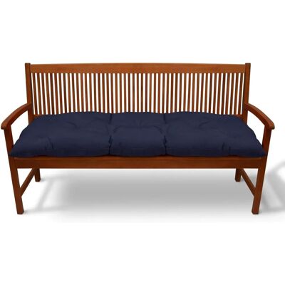 Cojín de jardín Beautissu - 120x50x10cm - Azul oscuro - Cojín de jardín Cojín de jardín Beautissu - 120x50x10cm - Azul oscuro - Cojín de jardín