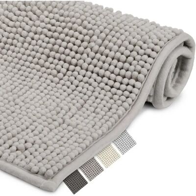 Tapis de bain BeauMare WR en microfibre 120x70cm Gris clair - Publicité Tapis de bain BeauMare WR en microfibre 120x70cm Gris clair - Publicité