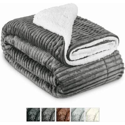 Beautissu Elisa Sherpa Decke Coral Fleece Mikrofaser 200x150cm Beautissu Elisa Sherpa Decke Coral Fleece Mikrofaser 200x150cm