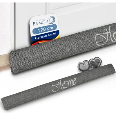 Beautissu Tuuli Tür- und Fensterdichtung - 120cm, Anthrazit - Türdichtung Beautissu Tuuli Tür- und Fensterdichtung - 120cm, Anthrazit - Türdichtung