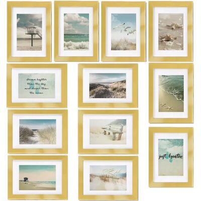 Set di 12 Cornici Ocean - Collage in Legno Set di 12 Cornici Ocean - Collage in Legno