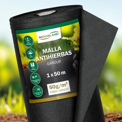 Moorland Gardur Unkrautbarriere - 100cm, schwarz Moorland Gardur Unkrautbarriere - 100cm, schwarz