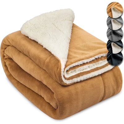Manta Sherpa Alina de Beautissu - Suave y Caliente - 150/220cm Manta Sherpa Alina de Beautissu - Suave y Caliente - 150/220cm