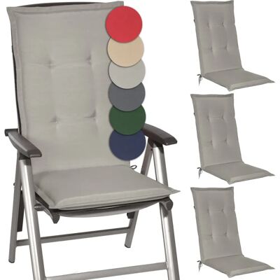 Beautissu Loft hl Kissen-Set - Hochlehner Gartenstühle - 120x50x6 cm Beautissu Loft hl Kissen-Set - Hochlehner Gartenstühle - 120x50x6 cm