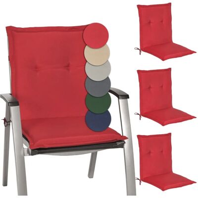 Beautissu Loft NL - Juego de 4 Cojines para Jardín - Rojo Beautissu Loft NL - Juego de 4 Cojines para Jardín - Rojo