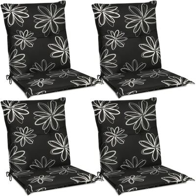 Beautissu Gartenkissen-Set - 4 Kissen - Wasserabweisend - 6cm Dick - Elegantes Design Beautissu Gartenkissen-Set - 4 Kissen - Wasserabweisend - 6cm Dick - Elegantes Design