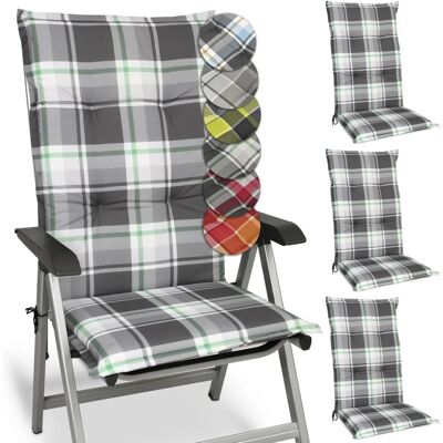 Set di cuscini da giardino Beautissu - Schienale alto, resistente UV, 4 pezzi Set di cuscini da giardino Beautissu - Schienale alto, resistente UV, 4 pezzi