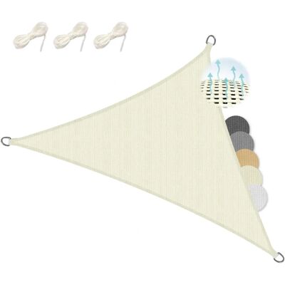 Sol Royal SolVision Triangular Crema L800xB800xH360 cm Shade Sail Sol Royal SolVision Triangular Crema L800xB800xH360 cm Shade Sail