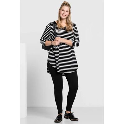 SHEEGO Große Größen Schwarze Leggings - Sportlich, Hoher Bund SHEEGO Große Größen Schwarze Leggings - Sportlich, Hoher Bund