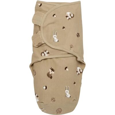 Meyco Forest Animals Swaddle - Sable - Sac de couchage pour bébé Meyco Forest Animals Swaddle - Sable - Sac de couchage pour bébé