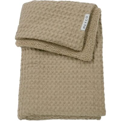 Meyco Coperta Teddy Waffle - 75x100 cm - Coperta per neonato Meyco Coperta Teddy Waffle - 75x100 cm - Coperta per neonato