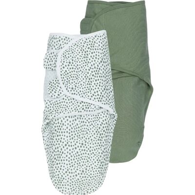 Ensemble de 2 couvertures d'emmaillotage Meyco - Coton, 0-3 mois Ensemble de 2 couvertures d'emmaillotage Meyco - Coton, 0-3 mois