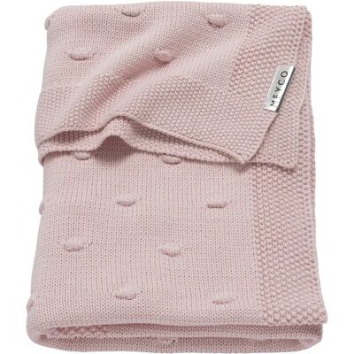 Couverture bébé Meyco - Rose, 75x100cm - Coton doux et respirant Couverture bébé Meyco - Rose, 75x100cm - Coton doux et respirant