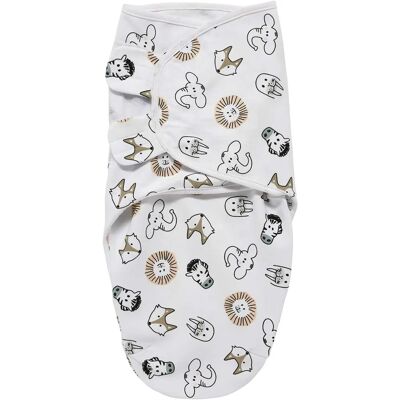 Meyco Couverture d'emmaillotage bébé - Multicolore - 4-6 mois Meyco Couverture d'emmaillotage bébé - Multicolore - 4-6 mois