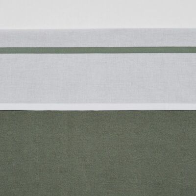 Meyco Ledikantlaken 100x150cm Bies Groen - Bedlaken voor Babybedje Meyco Ledikantlaken 100x150cm Bies Groen - Bedlaken voor Babybedje