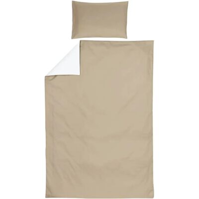 Juego de Sábanas Meyco Taupe/Off White Juego de Sábanas Meyco Taupe/Off White