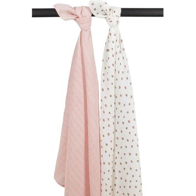 Meyco Mini Panther Soft Pink Swaddle - Baby Cloths Meyco Mini Panther Soft Pink Swaddle - Baby Cloths
