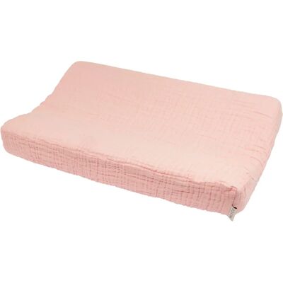 Meyco Pré-lavé Hydrofiel Rose Doux - Housse de matelas à langer Meyco Pré-lavé Hydrofiel Rose Doux - Housse de matelas à langer