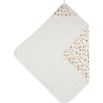 Serviette de bain bébé Meyco - 90x90cm - Blanche - Unisexe Serviette de bain bébé Meyco - 90x90cm - Blanche - Unisexe
