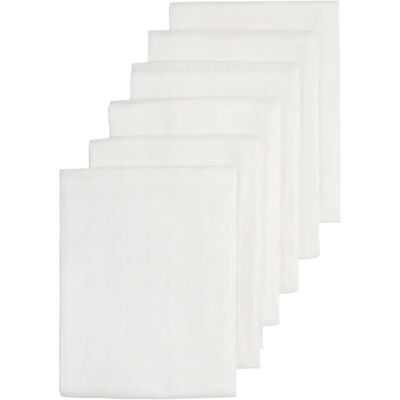 Meyco Rożki Muślinowe dla Niemowląt - 70x70cm, Biały - Muślinowe Rożki dla Niemowląt Meyco Rożki Muślinowe dla Niemowląt - 70x70cm, Biały - Muślinowe Rożki dla Niemowląt