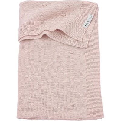 Meyco Babydeken Mini Knots - Zacht Roze - Babydeken Meyco Babydeken Mini Knots - Zacht Roze - Babydeken