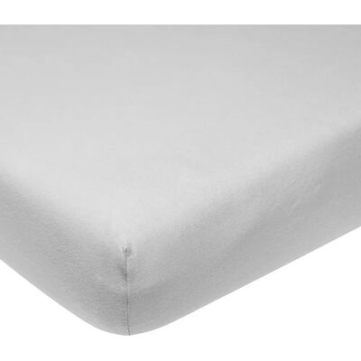 Drap-housse Meyco Jersey - Gris clair - 40x80/90cm Drap-housse Meyco Jersey - Gris clair - 40x80/90cm