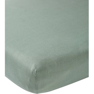 Drap-Housse Junior Meyco Vert Pierre - Literie Drap-Housse Junior Meyco Vert Pierre - Literie
