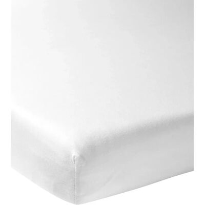 Drap-housse Meyco blanc en jersey - Linge de lit Drap-housse Meyco blanc en jersey - Linge de lit