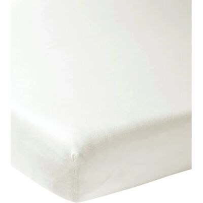 Sábana ajustable Meyco para cuna - Blanco Jersey Sábana ajustable Meyco para cuna - Blanco Jersey