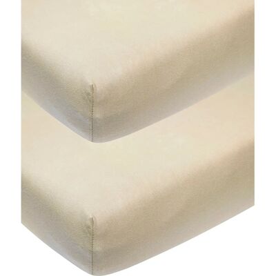 Set di lenzuola Meyco 60x120 cm, Sabbia - 2 pezzi Set di lenzuola Meyco 60x120 cm, Sabbia - 2 pezzi