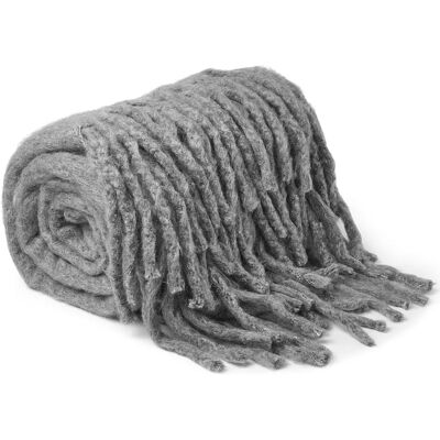 Meyco Grau Melange Home Plaid - Decke Meyco Grau Melange Home Plaid - Decke