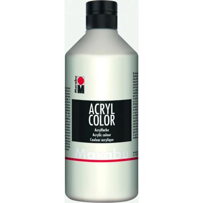 Marabu White Acrylic Paint - 500ml - Art Material Marabu White Acrylic Paint - 500ml - Art Material