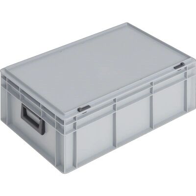 Lockweiler Contenitore di stoccaggio - 600x400x233mm, 42L, Grigio Lockweiler Contenitore di stoccaggio - 600x400x233mm, 42L, Grigio