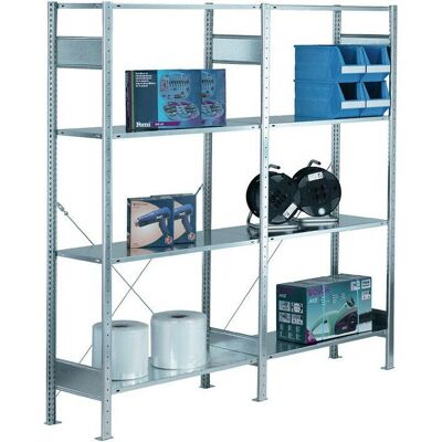 Schulte Lagertechnik H2000xW1000xD300mm Verzinktes Modulares Regal - Regal Schulte Lagertechnik H2000xW1000xD300mm Verzinktes Modulares Regal - Regal