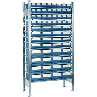 Quality, Étagère, Rayonnage H2000xB1000xT300mm avec 12 plateaux en acier - Publicité Quality, Étagère, Rayonnage H2000xB1000xT300mm avec 12 plateaux en acier - Publicité