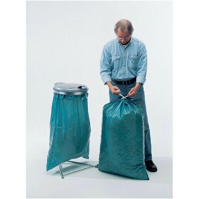 Becker 120L Blaue LD-PE Abfallsack - mit Zugband Becker 120L Blaue LD-PE Abfallsack - mit Zugband