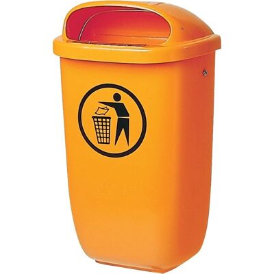 SULO Deutschland GmbH Abfallbehälter H650xB395xT250mm - 50L orange SULO Deutschland GmbH Abfallbehälter H650xB395xT250mm - 50L orange