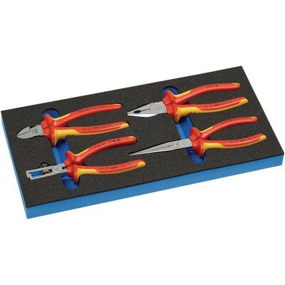 Knipex Werkzeugmodul 4-tlg. 1/3 VDE Zangenset Knipex Werkzeugmodul 4-tlg. 1/3 VDE Zangenset