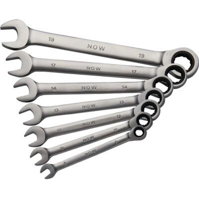 Set de llaves de trinquete Nordwest Handel Ag 7 pzas acero cromo-vanadio Set de llaves de trinquete Nordwest Handel Ag 7 pzas acero cromo-vanadio